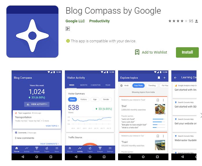 Blog Compass by Google