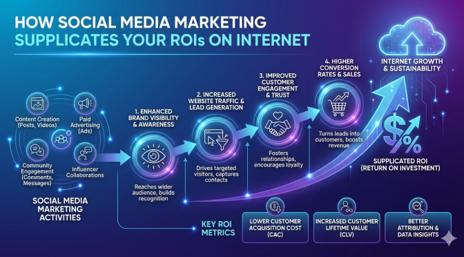 How Social Media Marketing Supplicates Your ROIs on Internet